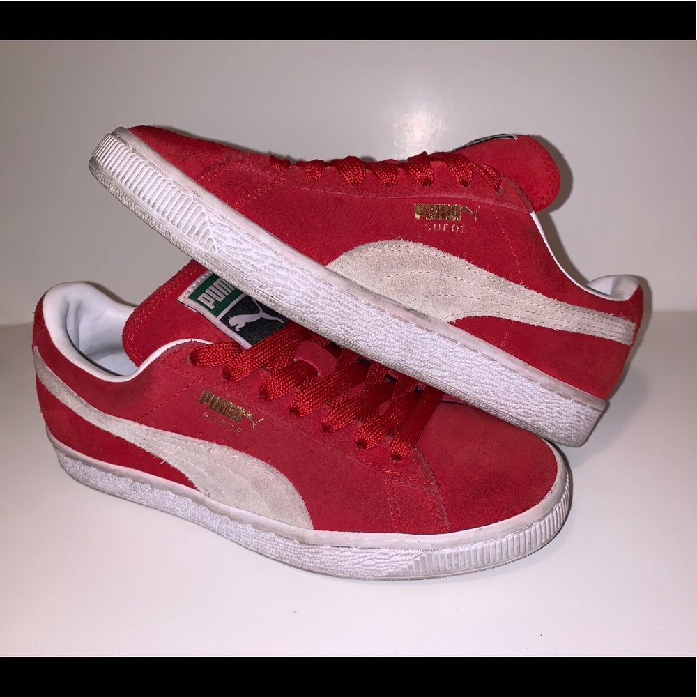 Puma Suede Classic Core Red Sneakers Women’s SIZE 6.5